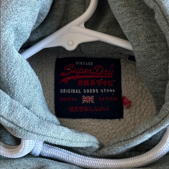 Superdry Teal Pullover Hoodie - Picture 3 of 3